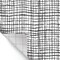 Peel and Stick Decorative Paper Roll, 17-1/2" x 10 ft, Black Freestyle Grid